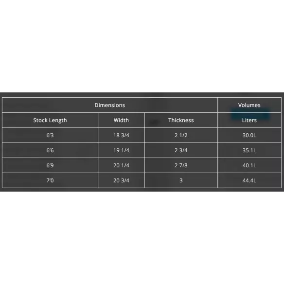 Surfbrett Channel Island Black Beauty