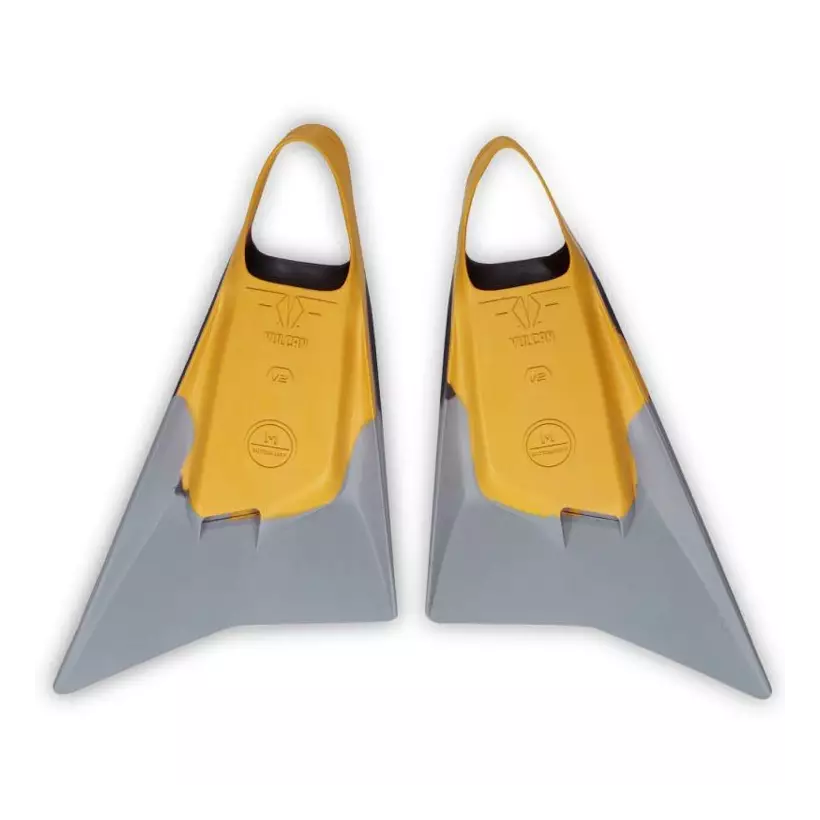 Aletas de Bodyboard Pride Vulcan V2 Amarillo/Gris