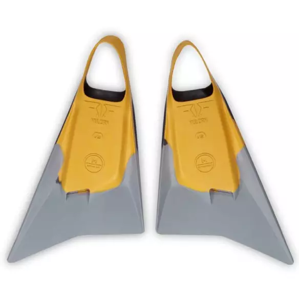 Pinne Bodyboard Orgoglio Vulcan V2 Giallo/Grigio Pinne Bodyboard Orgoglio Vulcan V2 Giallo/Grigio