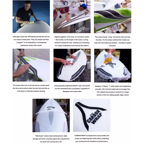 Planche de surf Lost Voodoo Child Carbon Wrap Planche de surf Lost Voodoo Child Carbon Wrap