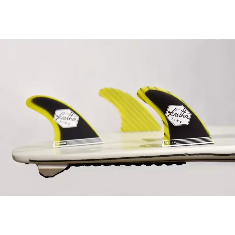 Surfboard fins Feather Fiberglass Yellow & Black