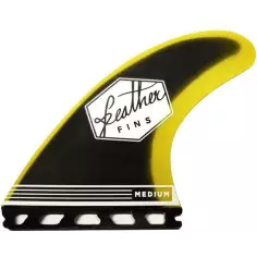 Quilhas surf Feather Fins Fiberglass Yellow & Black