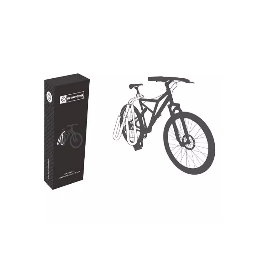 Universal surfboard bike rack