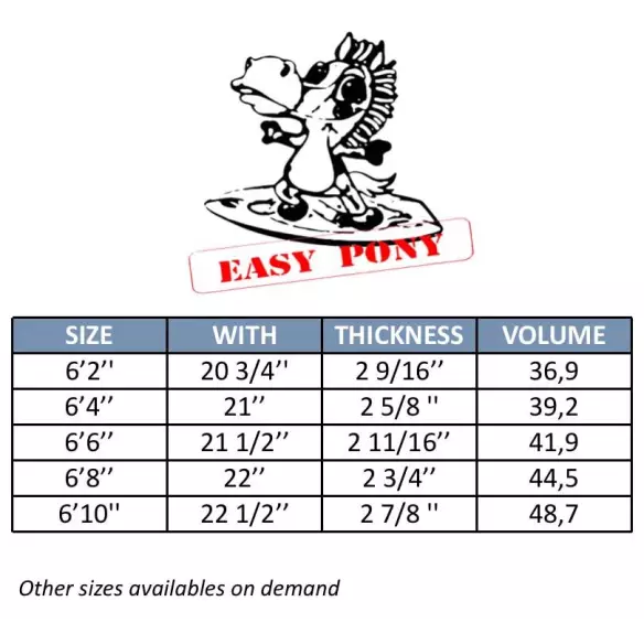 Tabla de surf evolutiva MS Easy Pony
