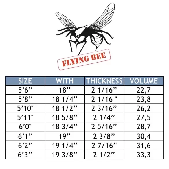 Tabla de surf MS Flying Bee 6'1''