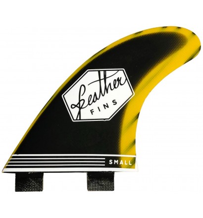 Quillas Feather Fins Fiberglass Yellow & Black