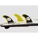 Surfboard fins Feather Fiberglass Yellow & Black Click Tab