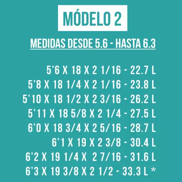 Foam pre shapeado Bennett modelo 2 Foam pre shapeado Bennett modelo 2