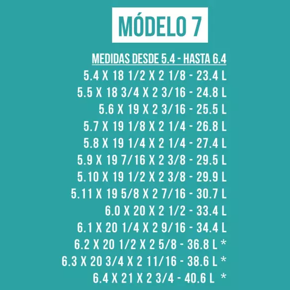 Foam pre shapeado Bennett modelo 7 Foam pre shapeado Bennett modelo 7