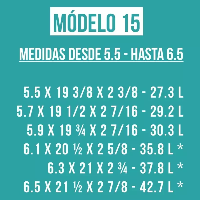 Foam pre shapeado Bennett modelo 15