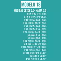 Foam pre shapeado Bennett modell 18 2