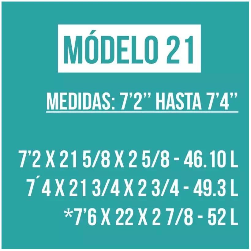 Foam pre shapeado Bennett modelo 21