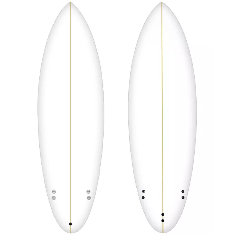 Prancha de foam pre-shapeado Bennett modelo 4