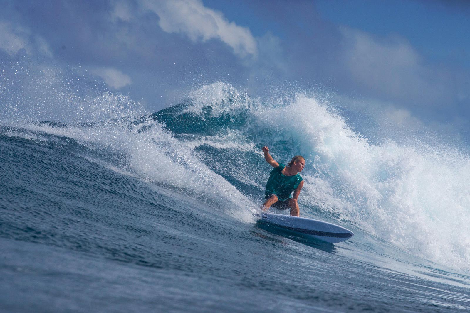 Planche De Surf Torq TEC-HD M2.0 7.2 Rail Bleue - Mini Malibu