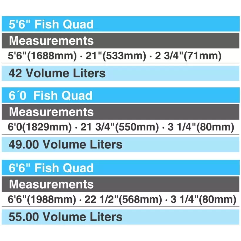 Prancha de surf softboard Mobyk Fish Quad