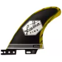 Finnen Feather Gfk Fins Yellow & Black Click Tab