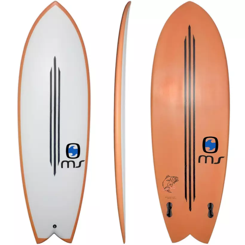 Tabla de surf Retro Fish MS Black Bass