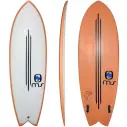 Tabla de surf Retro Fish MS Black Bass