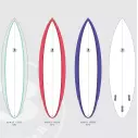 Surfboard Simon Anderson Single Flyer Rounded Pin