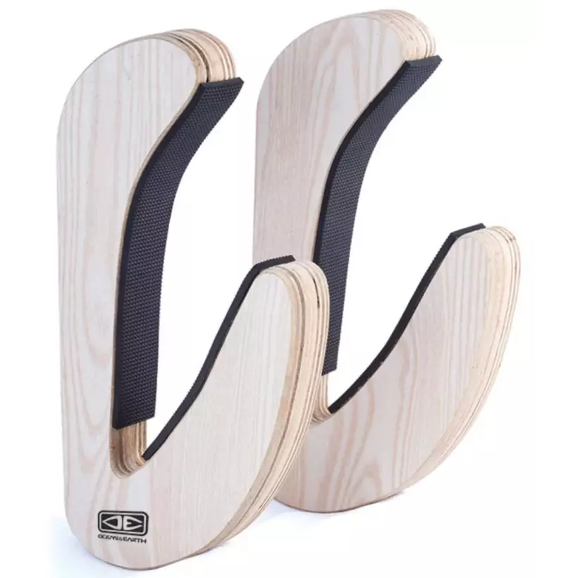 rack de planche de surf Ocean & Earth Timber Wall Rack