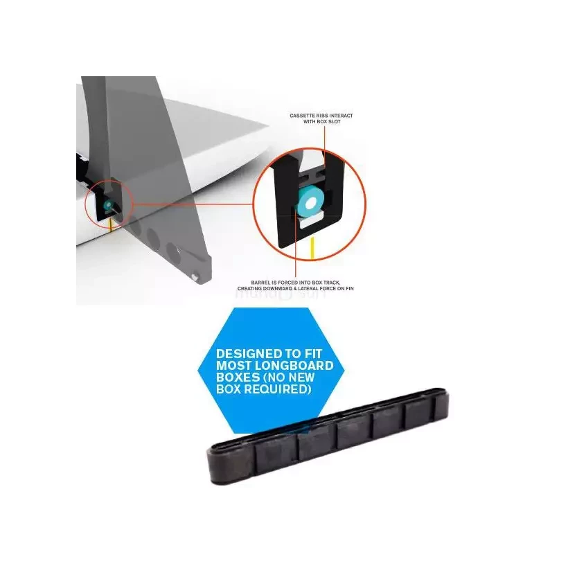 Aileron surf longboard FCS Dolphin Glass Flex