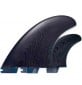 Ailerons de surf twin fins FCSII Power Twin PG + Stabilizer