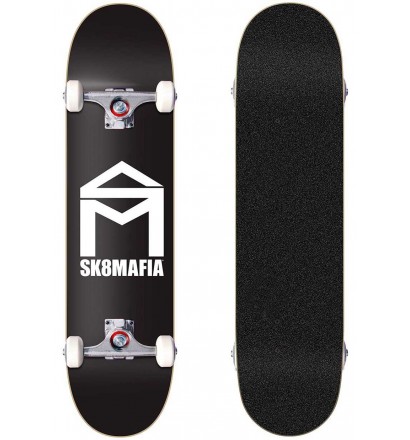 Skateboard SK8MAFIA House Logo Black 7,75''