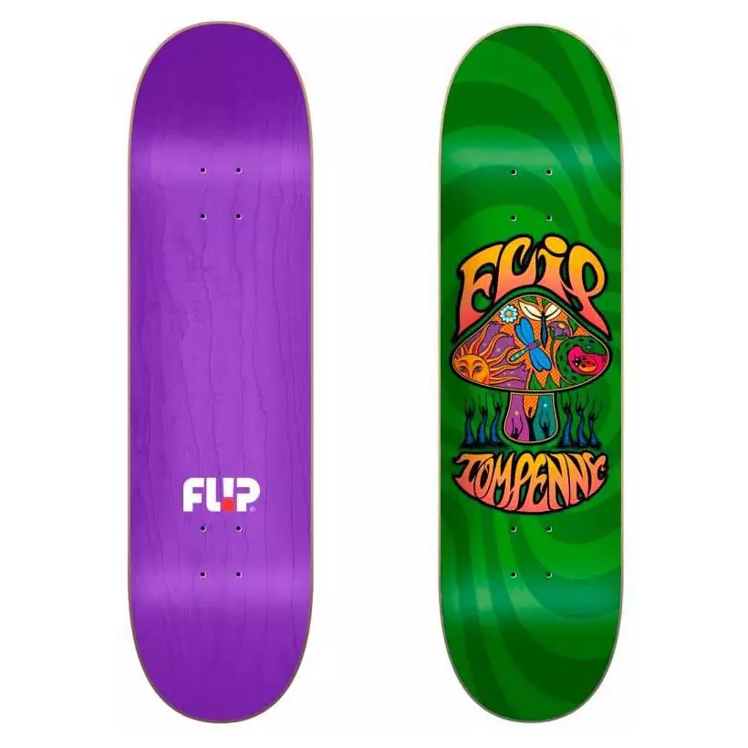 Skateboard Flip Loveshroom Green 8,25''