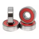 skateboard Bearings Mosaic Super 0 ABEC 5 608RS Red