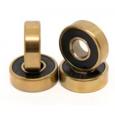 skateboard Bearings Mosaic Titanium 1 ABEC 7 608RS Black 2