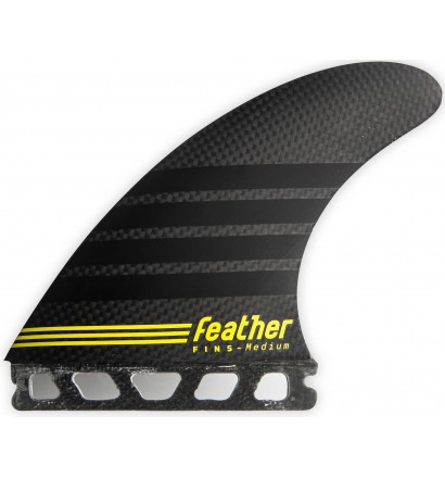 Ailerons de surf Feather Fins C-1 Full Carbon Single Tab