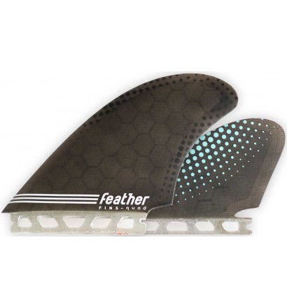 Quilhas surf Feather Fins Semi Keel Quad Single Tab