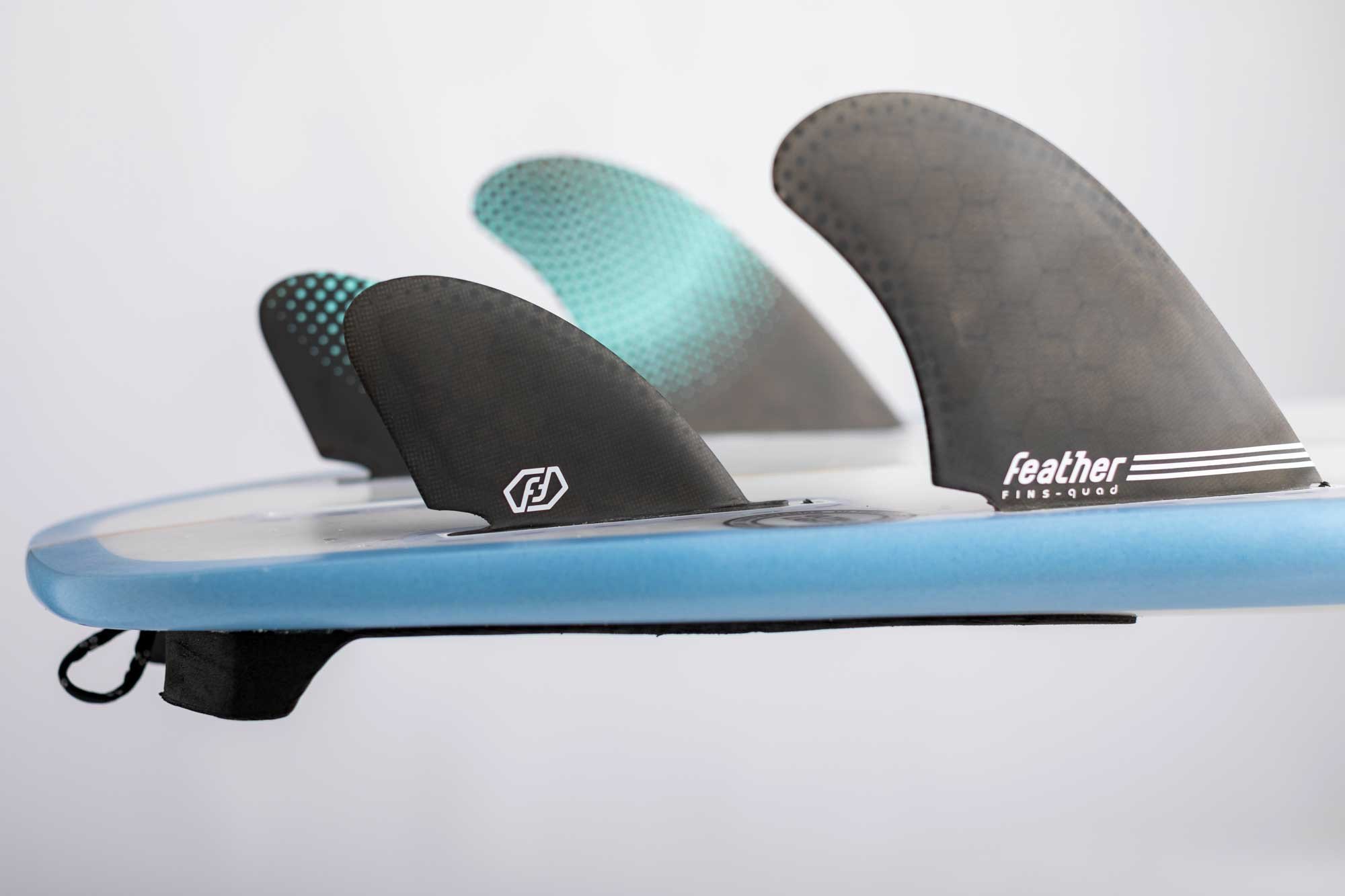 PACIFIC VIBRATIONS  Futures SURFBOARD KEEL QUAD FIN SET 4 FINS Honeycomb Carbon 