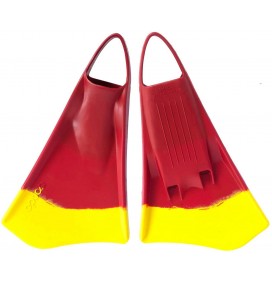 Pé de pato bodyboard Option MK2 Vermelho/Amarelo