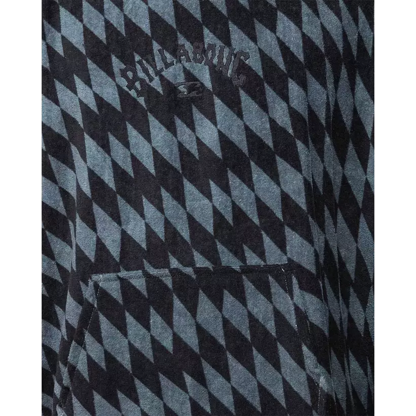 Poncho Billabong Grey Diamonds
