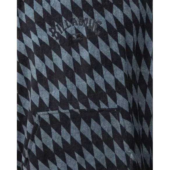 Poncho Billabong Grey Diamonds