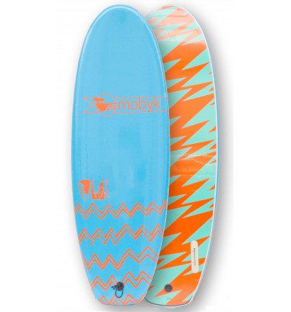 Surfbrett softboard Mobyk twin um 4'10"