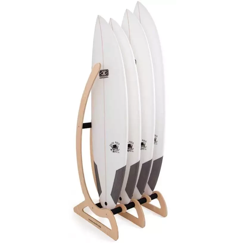 Ocean & Earth Timber Free standing rax for 4 surfboards