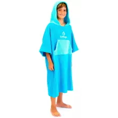 Poncho Junior Surf Logic Cyan & Turquoise 2