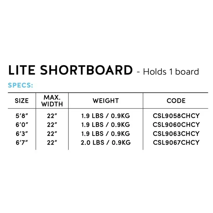 boardbag Creatures Shortboard Lite