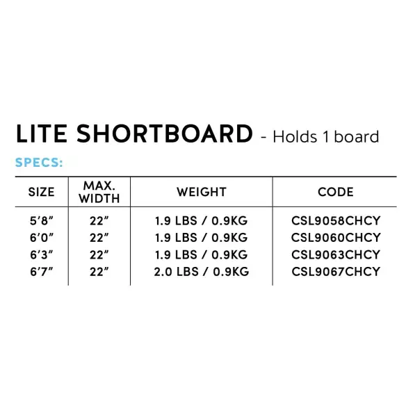 boardbag Creatures Shortboard Lite boardbag Creatures Shortboard Lite