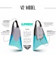 Flossen Bodyboard Pride Vulcan V2 Lila/Gelb