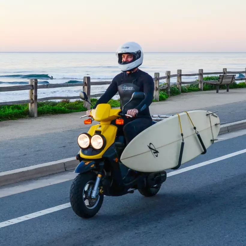 Rack moto Moved By Bikes per tavole da surf