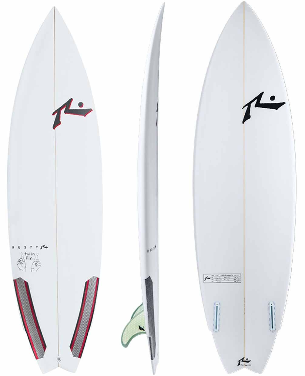 Tabla de surf Rusty Twin Fin