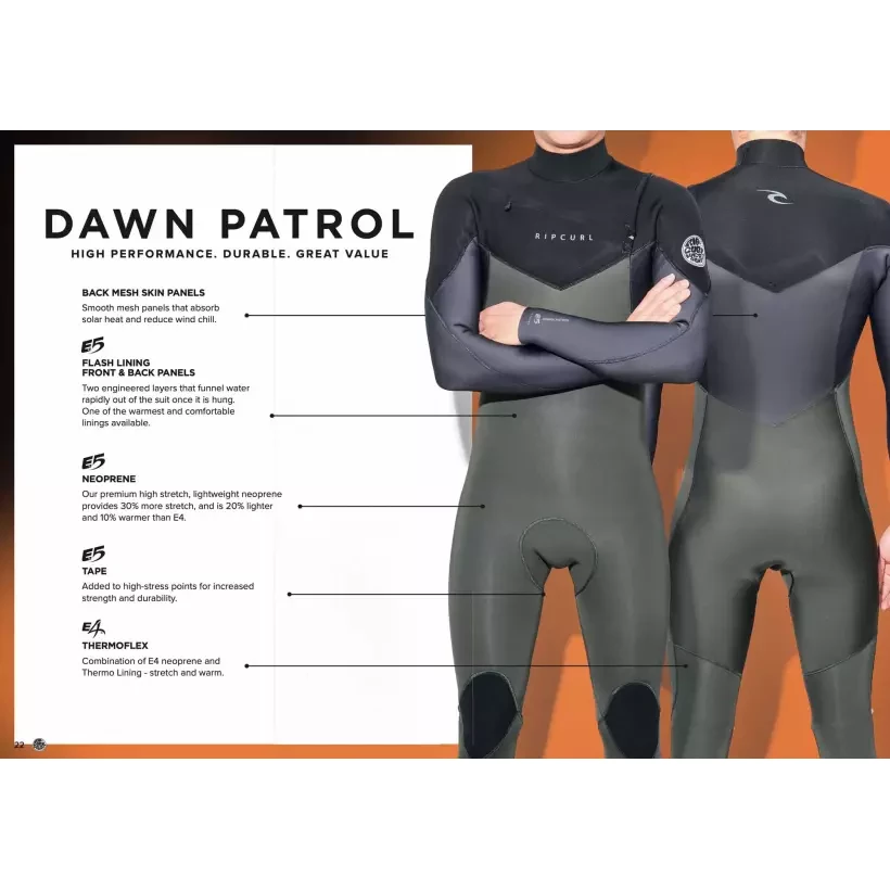 Fato Surf Rip Curl Dawn Patrol 4/3mm