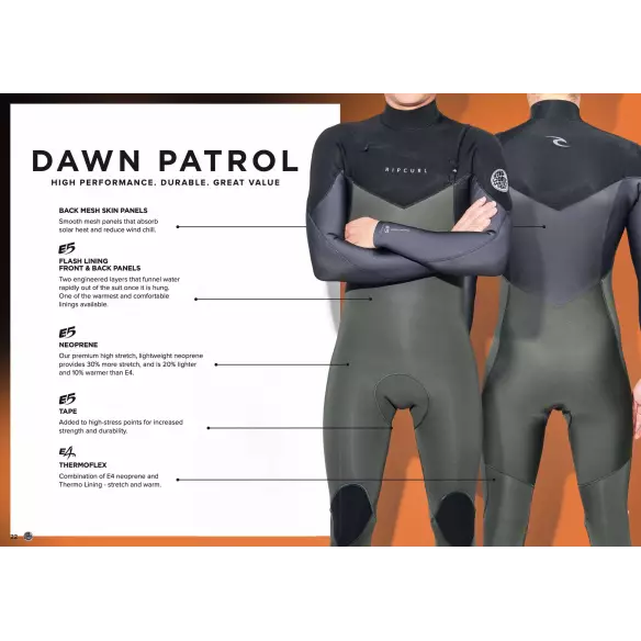 Fato Surf Rip Curl Dawn Patrol 4/3mm Fato Surf Rip Curl Dawn Patrol 4/3mm