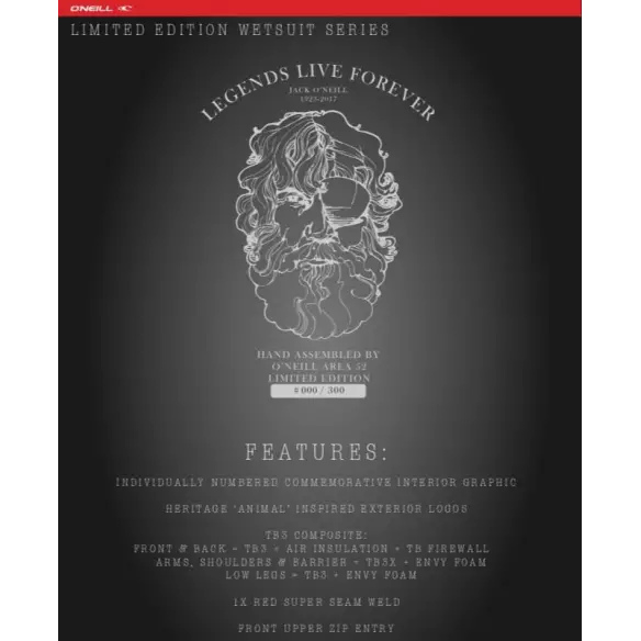 Neoprenanzug  Jack O´Neill Legend 4/3mm +