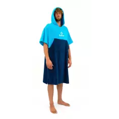 Poncho asciugamano Surf Logic Cyan & Navy 2
