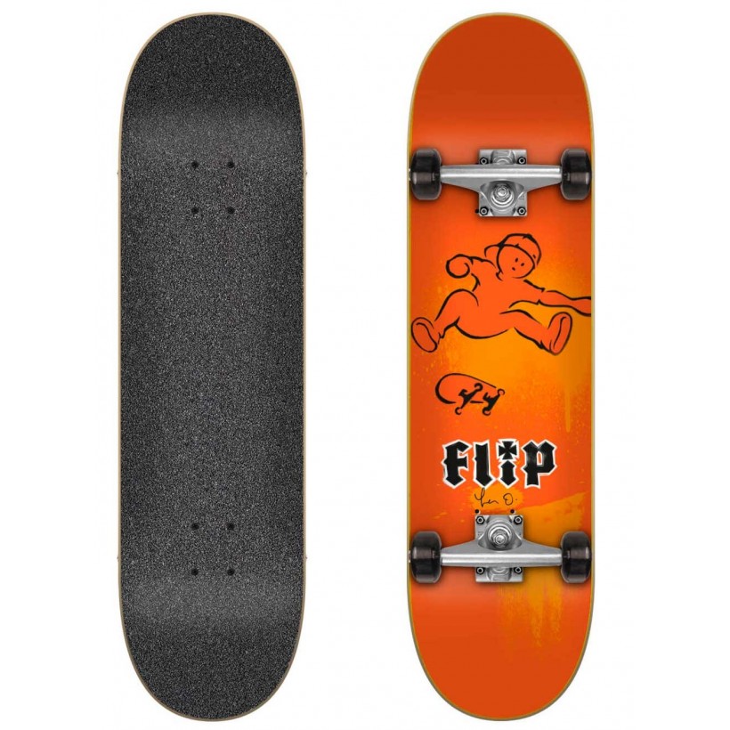 Skateboard Flip HKD Fast Times Red 7.87″ complete