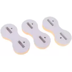 Conjunto de 3 Plugs M-Fins Dual Tab